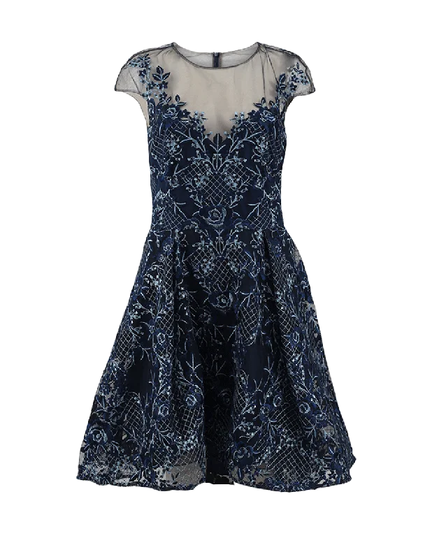 Embroidered Cocktail Dress Tunics Versatile all-occasion