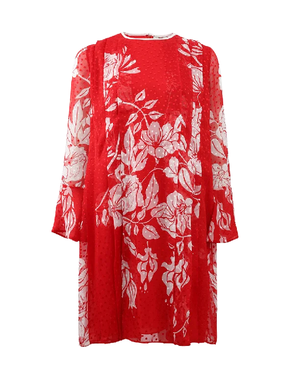 Mod Blooming Voile Dress Tunics Cozy comfortable
