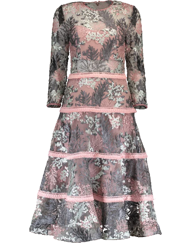 Ruth Floral Embroidered Dress Tunics Top rated