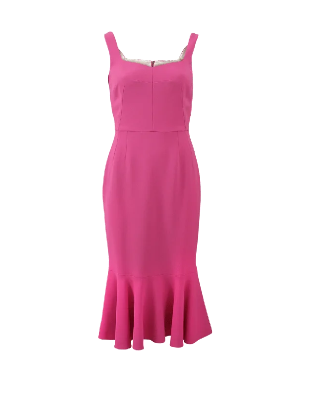 Flounce Bottom Dress Tunics Sophisticated sleek