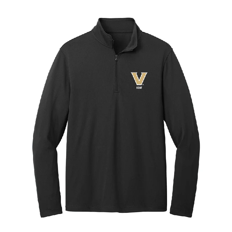 Vanderbilt - NCAA Women's Bowling : Natalie Kent - Lightweight Quarter Zip Jacket Jacket Blazer Coat Vanderbilt - NCAA Women's Bowling : Natalie Kent - Lightweight Quarter Zip Jacket Jacket Blazer Coat