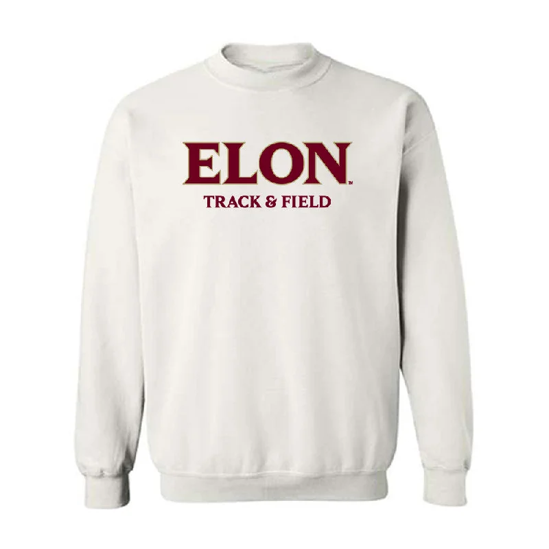 Elon - NCAA Women's Track & Field : Meghan Wilcox - Classic Fashion Shersey Crewneck Sweatshirt Hoodie with High-Low Hem Asymmetrical Trendy