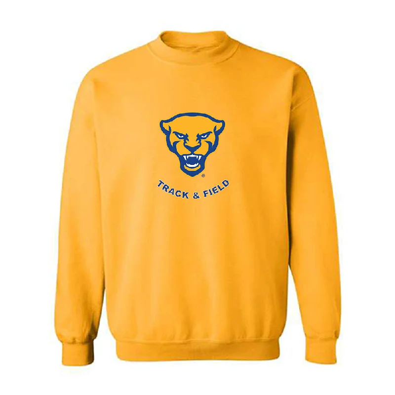 Pittsburgh - NCAA Women's Track & Field : Maya Maycock - Classic Shersey Crewneck Sweatshirt Hoodie with Hem Embroidery Detailed Premium