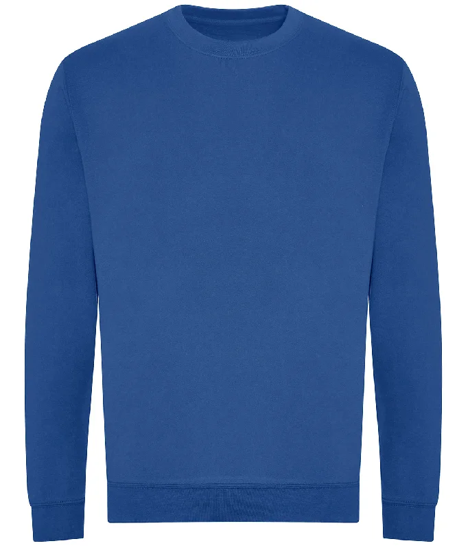 Royal Blue - Organic sweatshirt Hoodie with Hem Raw Edge Edgy Unfinished