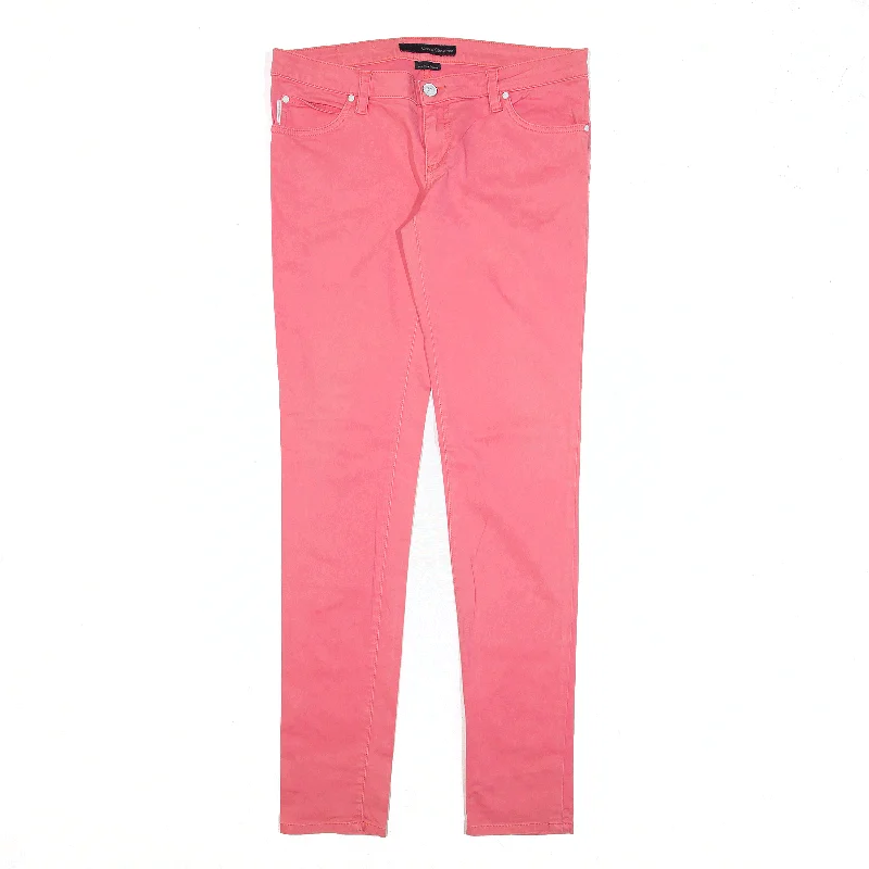 CALVIN KLEIN JEANS Low Rise Pink Slim Skinny Trousers Womens W31 L34 Trousers Bestseller Popular