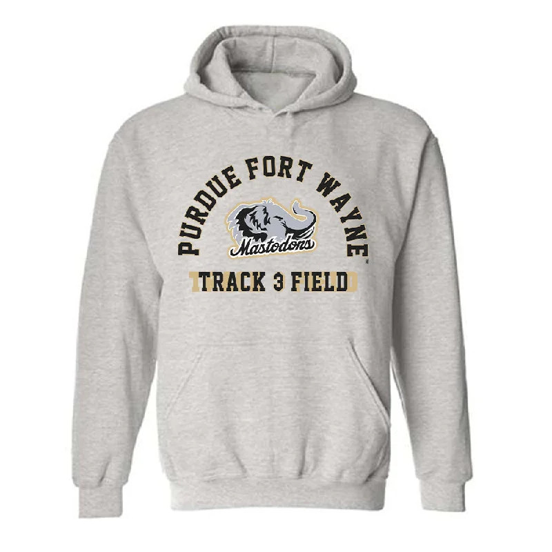 PFW - NCAA Women's Track & Field : Ellie Zagel - Classic Shersey Hooded Sweatshirt Hoodie with Zipper Versatile Modern