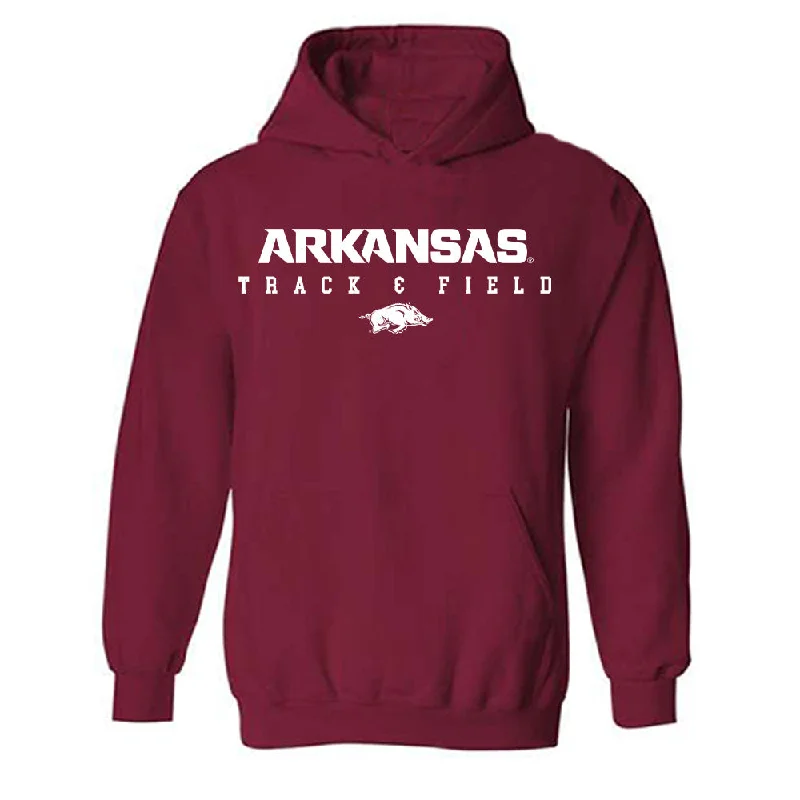 Arkansas - NCAA Women's Track & Field : Simone Ballard - Classic Shersey Hooded Sweatshirt Hoodie with Hem Drawcord Adjustable Customizable