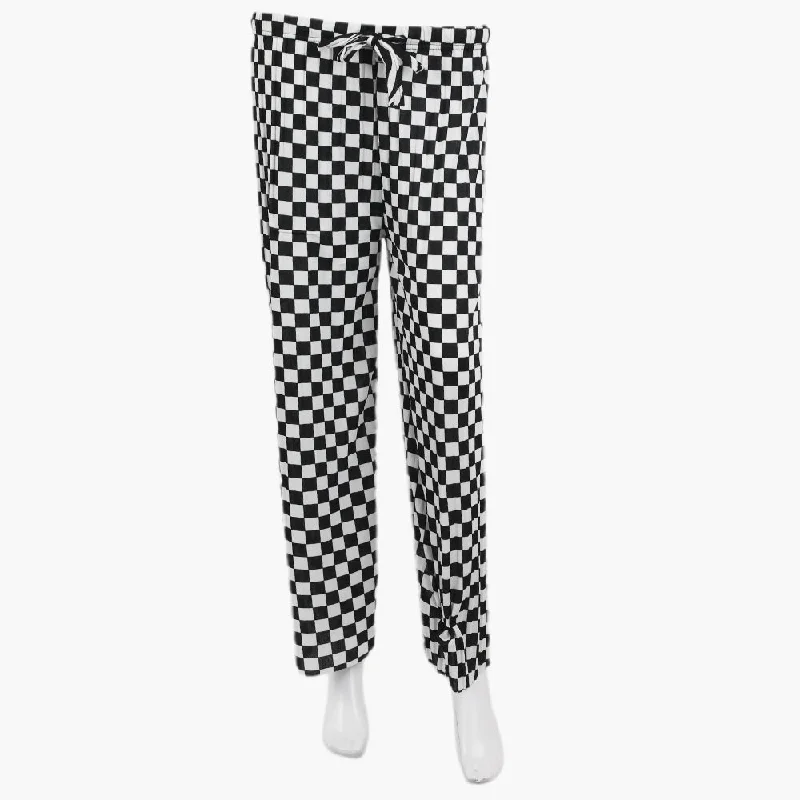 Women's Fancy Trouser - White Trousers Pleated Formal