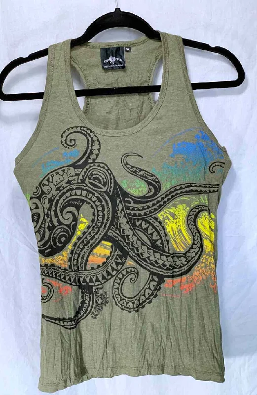 Women's Multicolored Octopus Tank Top flirty tank top