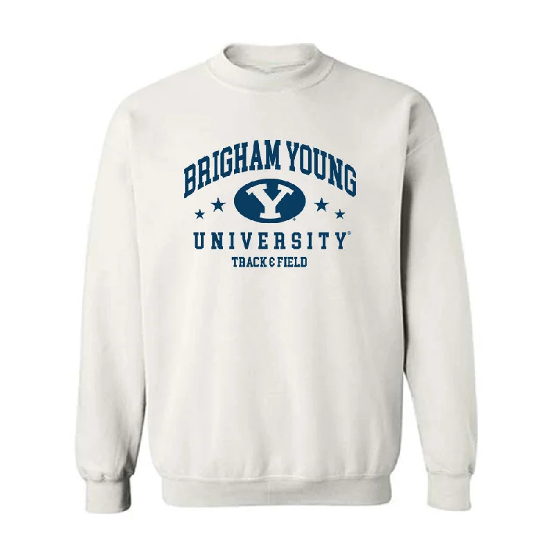 BYU - NCAA Women's Track & Field : Tessa Buswell - Generic Shersey Crewneck Sweatshirt Hoodie with Relaxed Fit Easy Casual