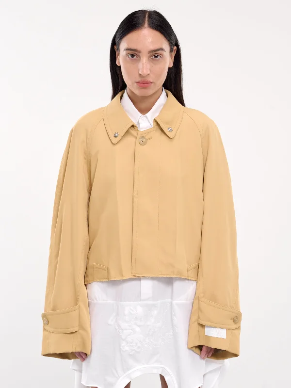 Twill Jacket (S62AN0136-M35225-YELLOW) Cotton Jacket Linen Jacket Terry Jacket