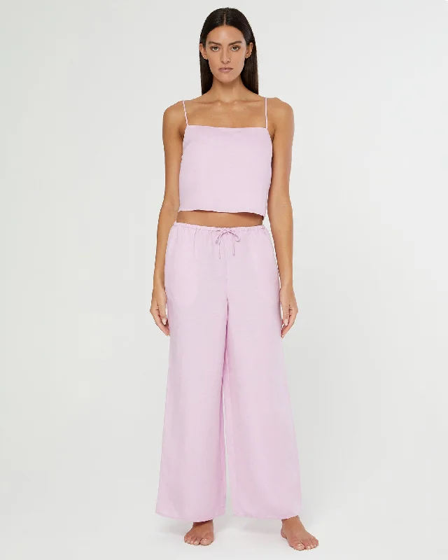 Air Linen Square Neck Tank tie dye tank