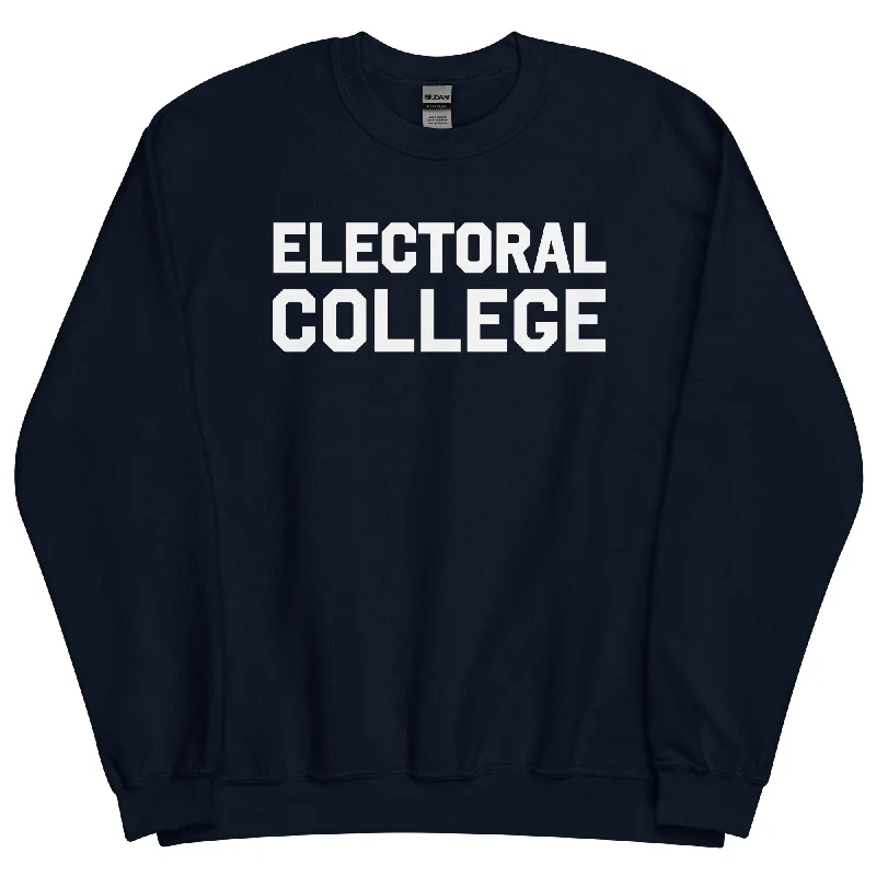 Electoral College Sweatshirt Hoodie with Hem Elastic Stretchable Comfortable