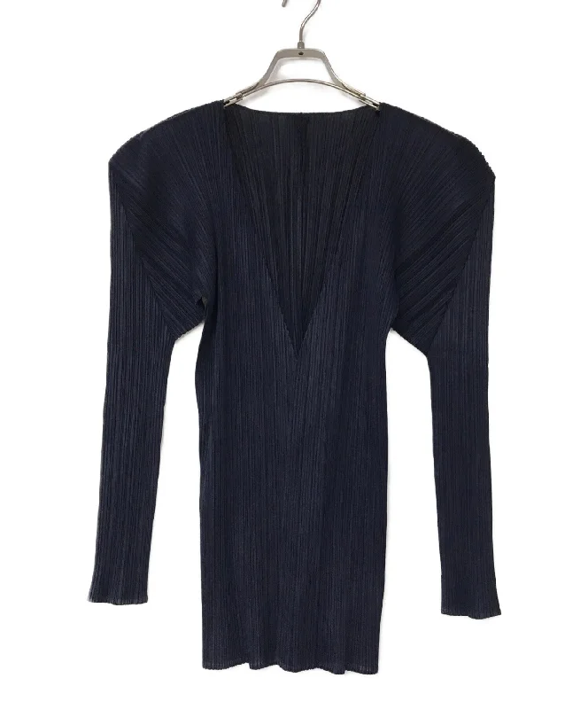 [Pre-owned] PLEATS PLEASE pleated cardigan PP04-J0607 Fitted Slim Tailored