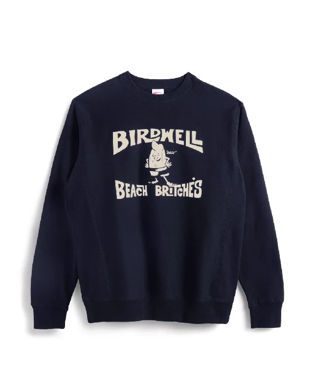 License Plate Sweatshirt - Navy Hoodie with High-Low Hem Asymmetrical Trendy