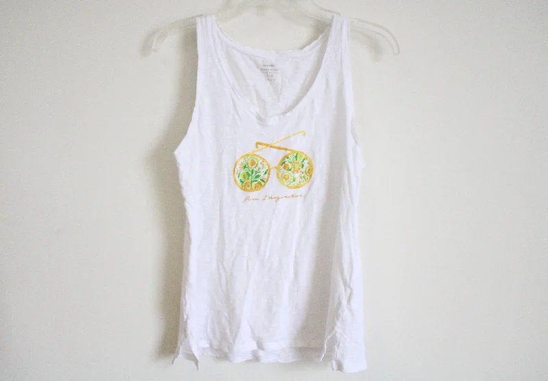 Old Navy "Pure Imagination" White Tank | S sleep tank top