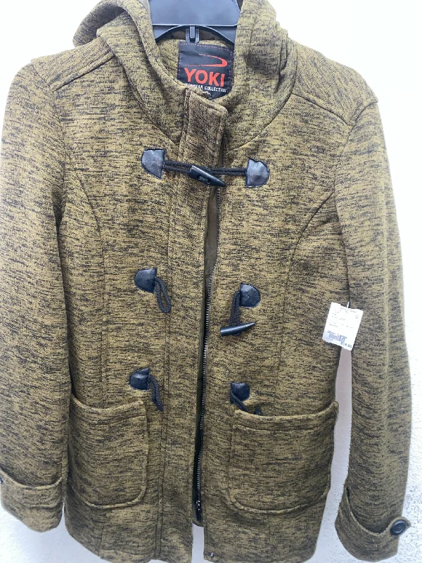 Brown Yoki Jacket Women's Hoodie Zip-Up Jacket Button-Up Jacket