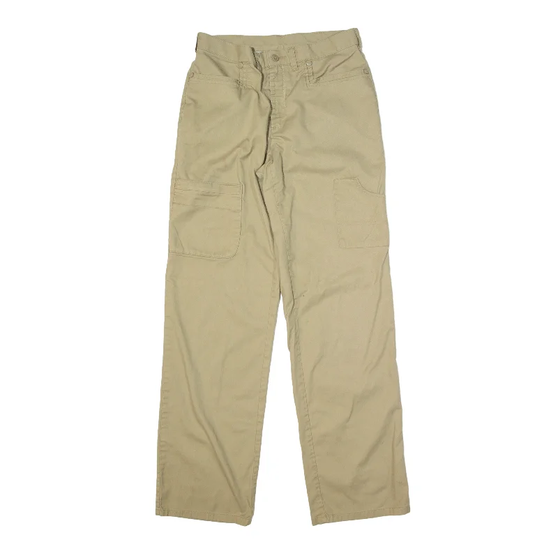 DICKIES Workwear Utility Trousers Beige Regular Straight Womens W30 L32 Trousers Essential Wardrobe