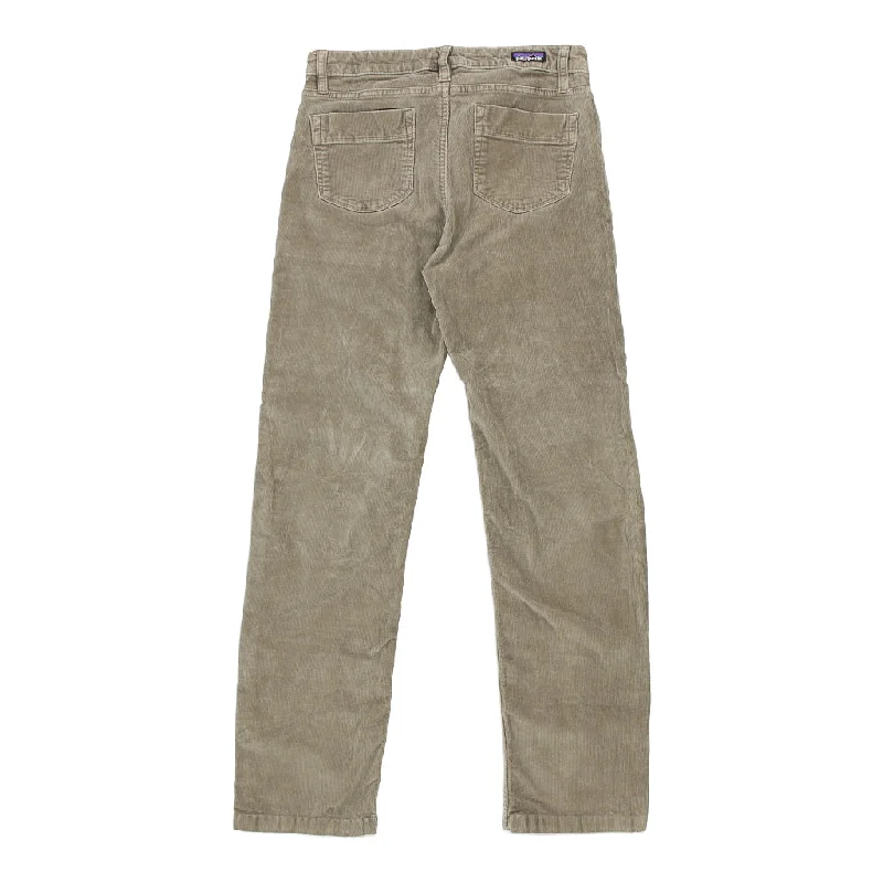 Patagonia Cord Trousers - 30W UK 10 Beige Cotton Trousers Flared Retro