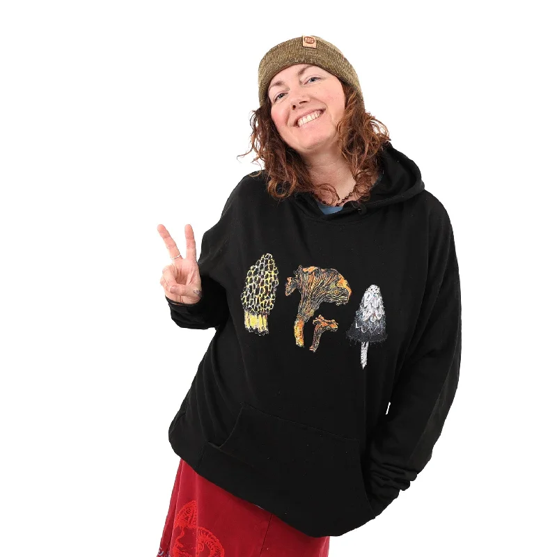 Mushrooms Pullover Hoodie Box Sleeve Comfort