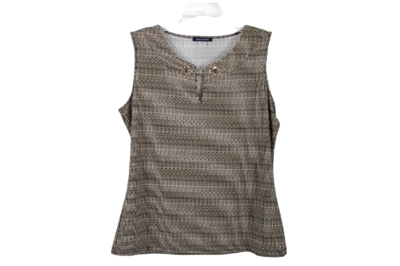 Tommy Hilfiger Black Tan Tank Top | L cozy tank top