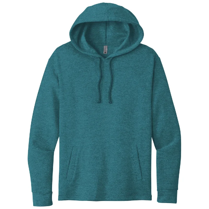 Next Level Unisex Heather Teal PCH Fleece Pullover Hoodie Turtleneck Warm Pullover