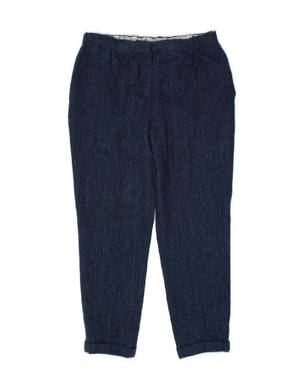MASSIMO DUTTI Womens Slim Chino Trousers EU 42 Large W32 L26 Navy Blue Trousers Fall Fleece MASSIMO DUTTI Womens Slim Chino Trousers EU 42 Large W32 L26 Navy Blue Trousers Fall Fleece