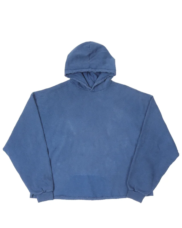 Russell Athletic Cropped Hoodie Hoodie with Metallic Shiny Futuristic