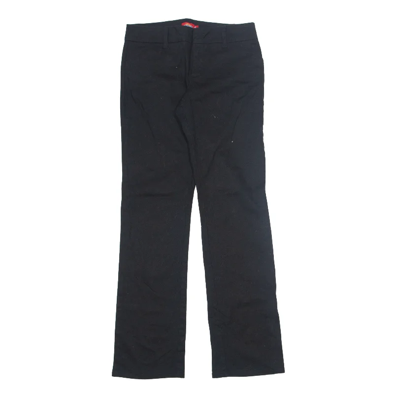 DICKIES Workwear Trousers Black Regular Bootcut Womens W20 L23 Trousers Cargo pockets