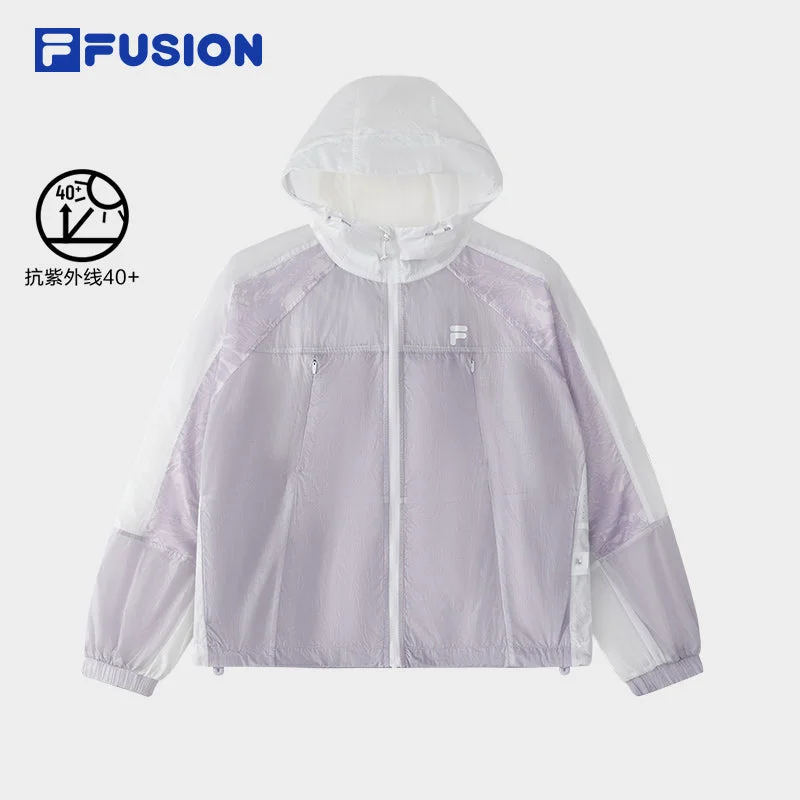 FILA FUSION INLINE URBAN TECH Women Sun-protection Jacket UPF50+ (Violet) Bomber Jacket Anorak Windbreaker