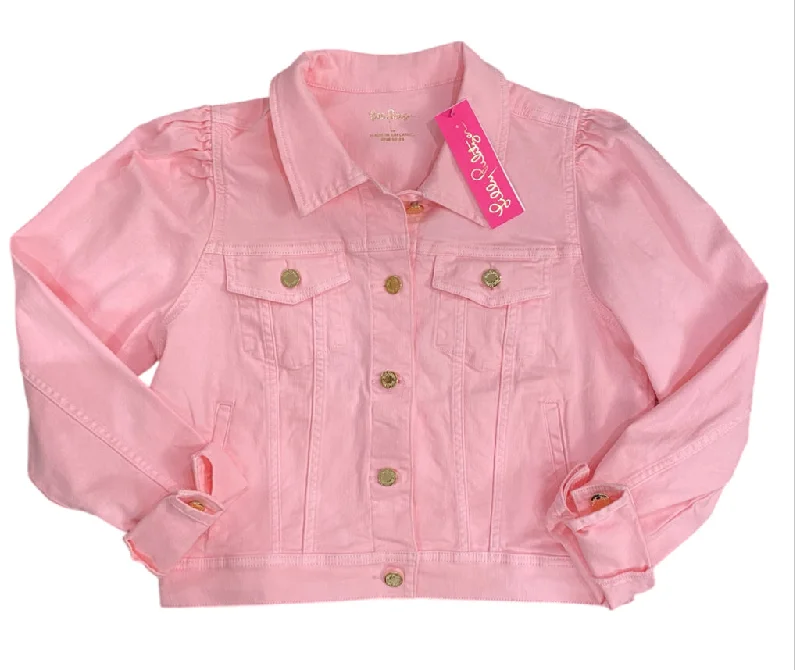 Pink Lilly Pulitzer BOUTIQUE NEW Jacket Women's Welt Pockets Slit Pockets Flap Pockets