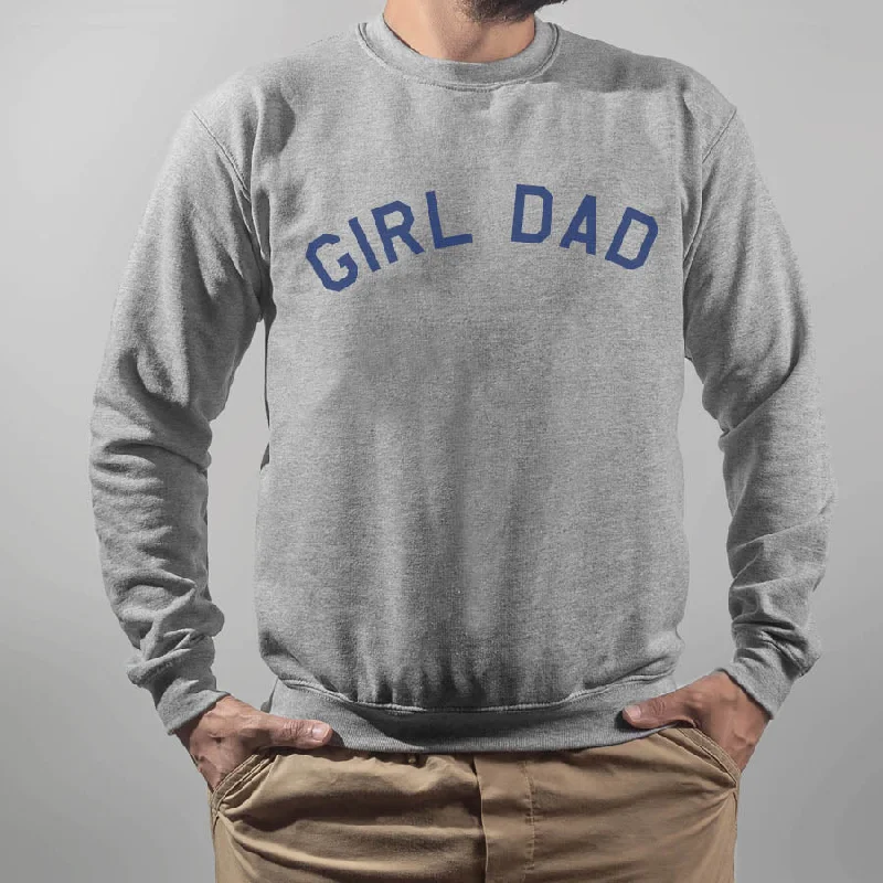 Girl Dad College Sweatshirt Hoodie with Pattern Geometric Abstract