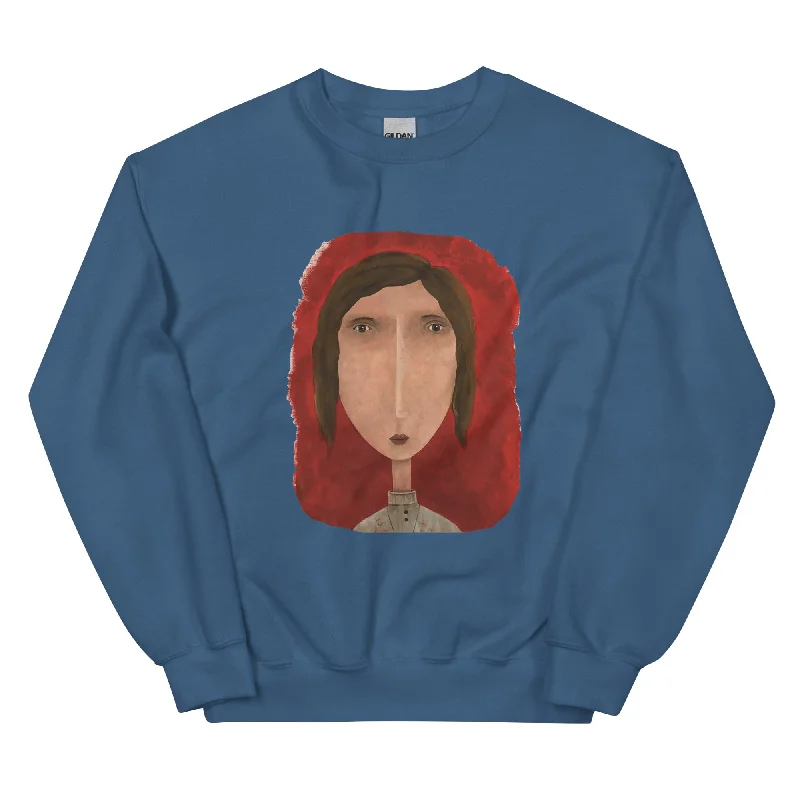 IMAGINE Women's Classic Sweatshirt Hoodie with Hem Embroidery Detailed Premium