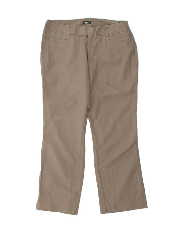 EDDIE BAUER Womens Blakely Fit Casual Trousers UK 16 Large W34 L30 Beige Trousers Review Highly