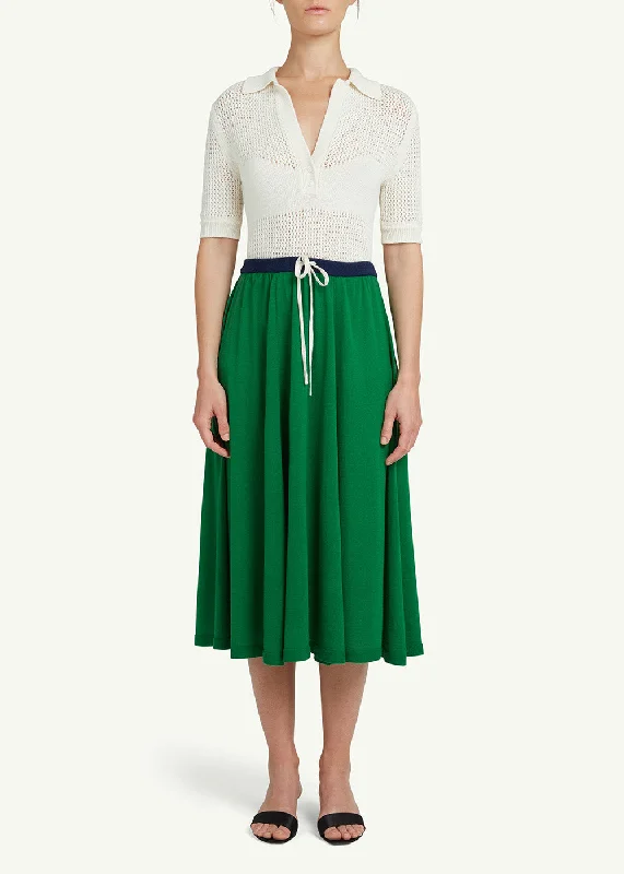 Bloom Circle Skirt linen skirt relaxed