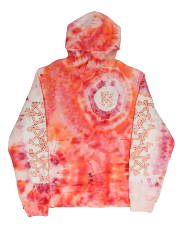 Tie Dye Bones Hoodie Hoodie Dress Longline Feminine