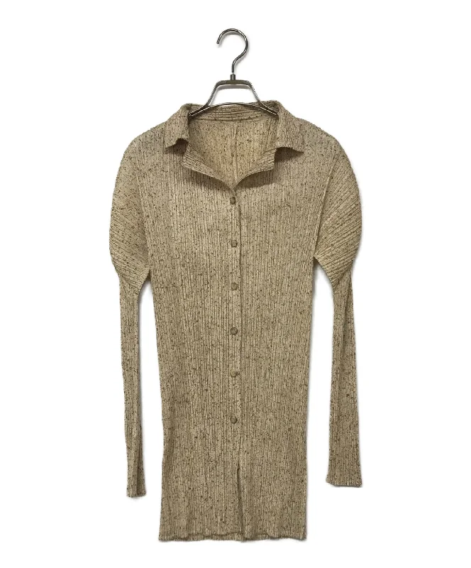 [Pre-owned] PLEATS PLEASE pleated cardigan PP84-JK431 Slim Fit Regular Fit Oversized