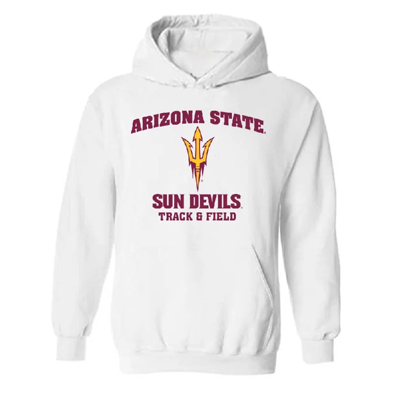 Arizona State - NCAA Women's Track & Field : Taylor Brown - Sports Shersey Hooded Sweatshirt Hoodie with Earth Tones Natural Calm