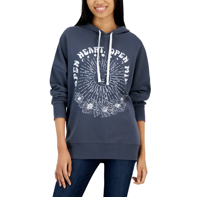 GRAYSON / THREADS - Open Heart Open Mind Hoodie Hoodie with Button Placket Classic Preppy GRAYSON / THREADS - Open Heart Open Mind Hoodie Hoodie with Button Placket Classic Preppy