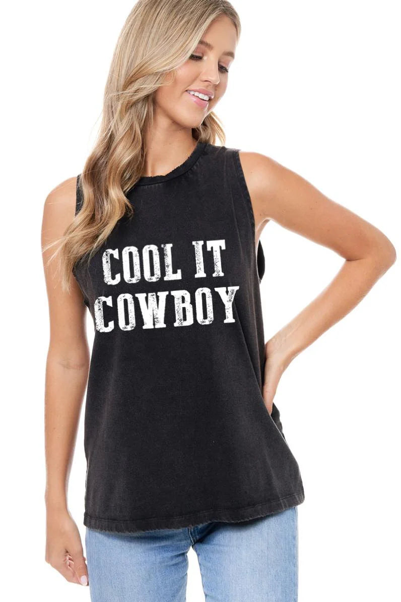 Cool It Cowboy Tank cherry red tank