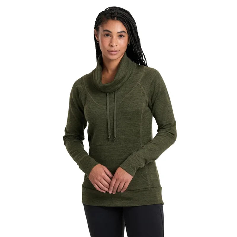 Kuhl Lea Pullover (Women) - Dark Moss Sheath Sleeve Elegant