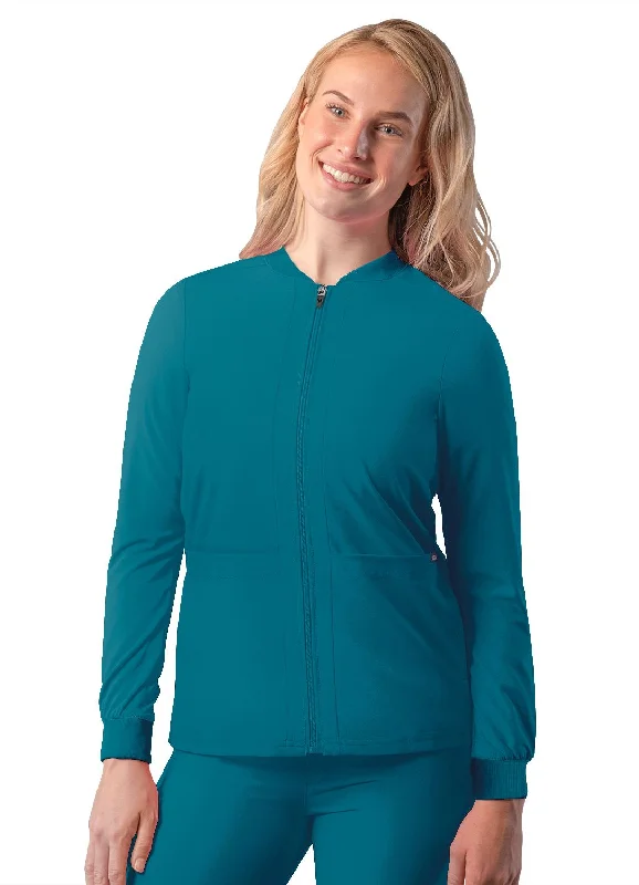 Addition Women's Bomber Zipped Jacket by Adar XXS-3XL / CARIBBEAN BLUE Oversized Jacket Tailored Jacket Straight Jacket