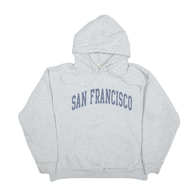 JOHN GALT San Francisco Hoodie Grey Pullover Womens L Kimono Neck Pullover