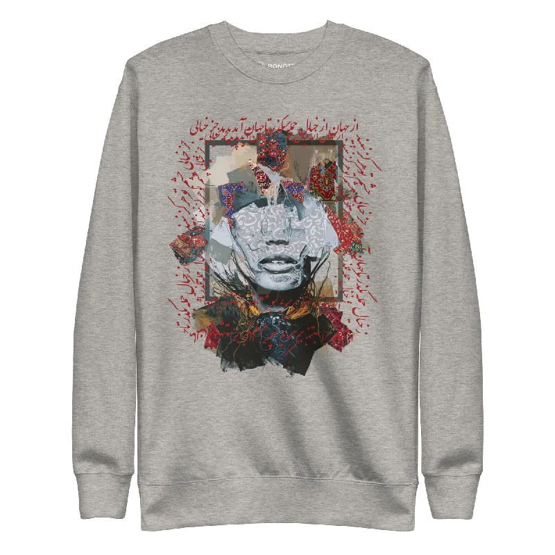KALAAM Women's Crew Neck Sweatshirt Hoodie with Snap Buttons Easy Quick