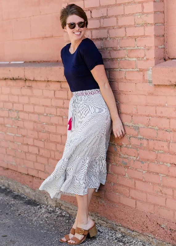 Smocked Waist Striped Maxi Skirt - FINAL SALE summer skirt style