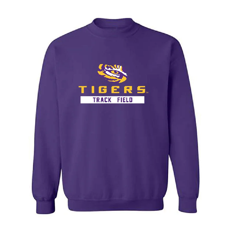 LSU - NCAA Women's Track & Field : Ella Onojuvwevwo - Classic Shersey Crewneck Sweatshirt Hoodie with Drawcord Adjustable Secure