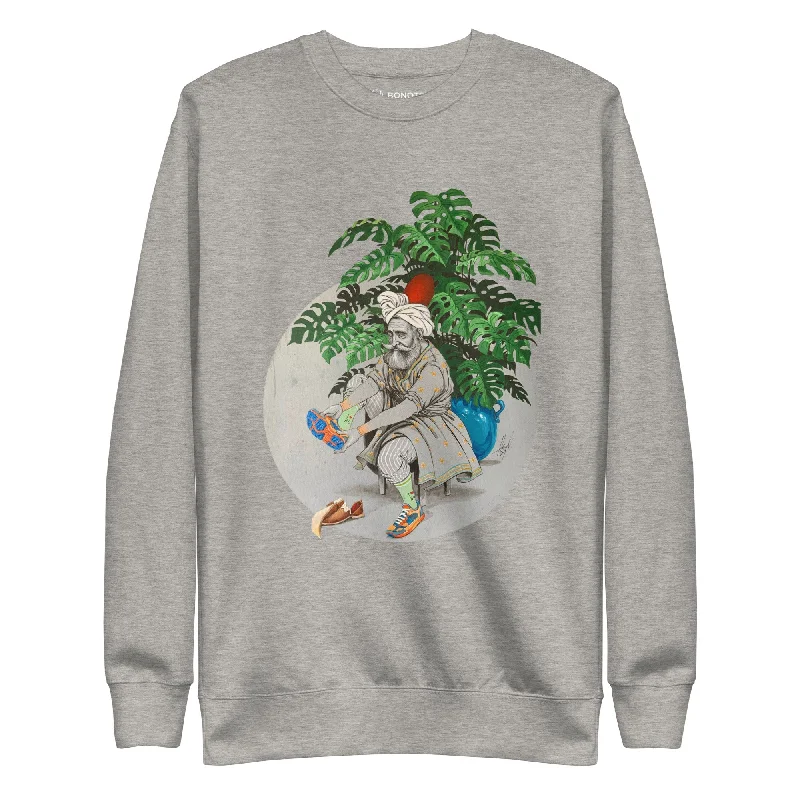 IT'S ONE SMALL SIZE Unisex Crew Neck Sweatshirt Hoodie with Oversized Fit Loose Comfortable