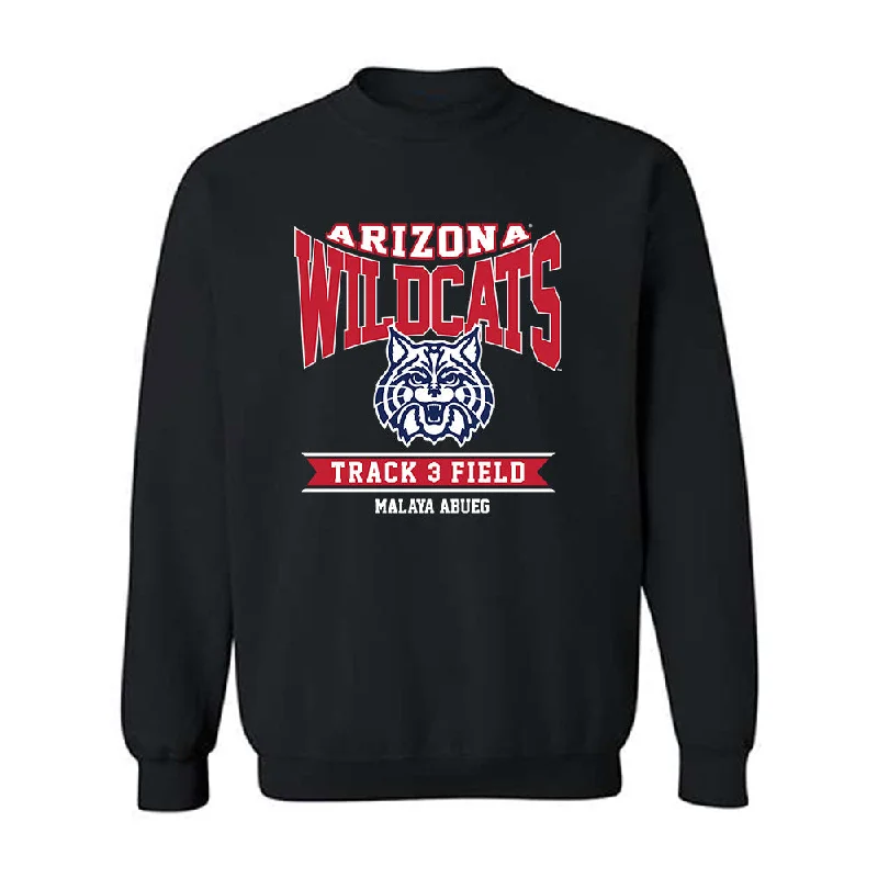 Arizona - NCAA Women's Track & Field : Malaya Abueg - Classic Fashion Shersey Crewneck Sweatshirt Hoodie with Crew Neck Simple Timeless