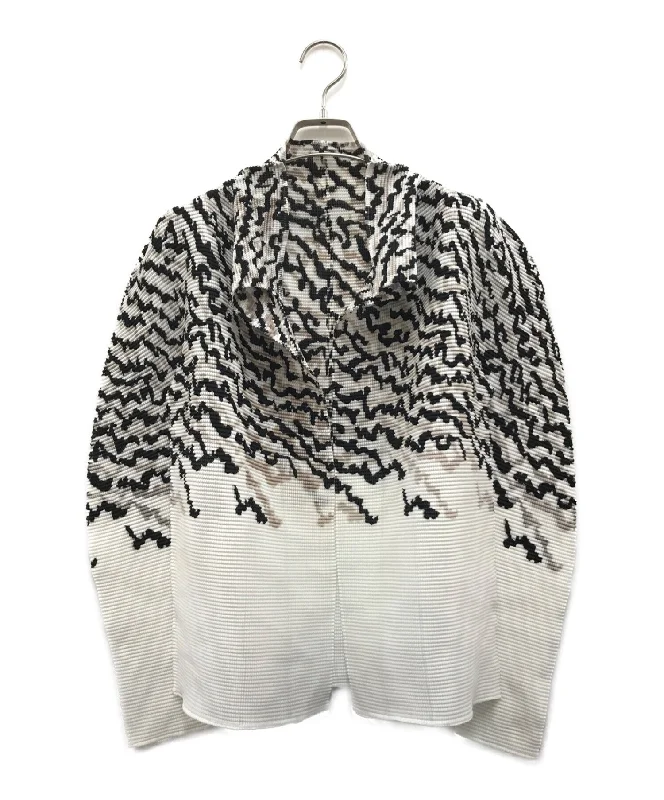 [Pre-owned] me ISSEY MIYAKE pleated cardigan MI81FO421 Beaded Cardigan Sequined Faux Fur