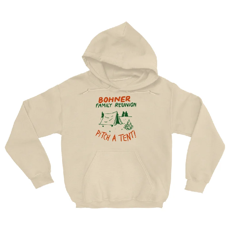 Bohner Family Reunion Hoodie Hoodie with Hem Raw Edge Edgy Unfinished